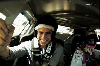 视频：外国人试乘奥迪R8 LMS赛车嗨翻天