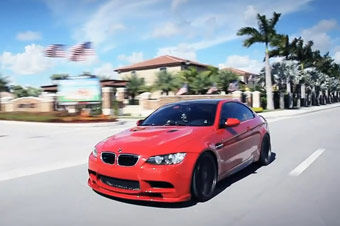 视频：燃烧！宝马M3 E92改装VOSSEN轮毂