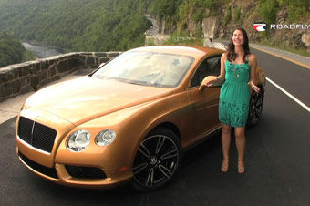 视频：优雅美女试宾利欧陆GT（中文字幕）