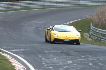 视频：兰博基尼LP570 Superlegger跑北环