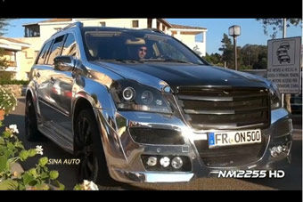 视频：ART爆改奔驰GL500 全身镜面“犀利”了