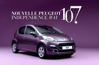 视频：可爱幼狮 2012款标致107广告