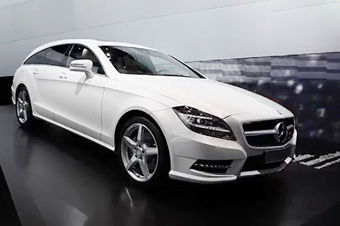 视频：奔驰CLS Shooting Break巴黎车展实拍