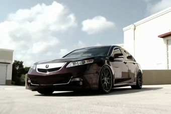 视频：讴歌TL改装20寸VOSSEN轮毂