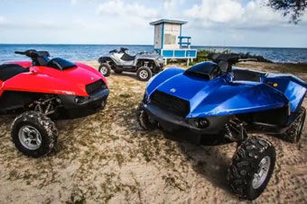 视频：看海必备！暴强水路两栖车