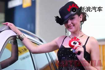 视频：雷诺展台亮片透视装模特