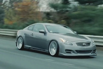 视频：帅气！英菲尼迪G37改装20寸VOSSEN轮毂