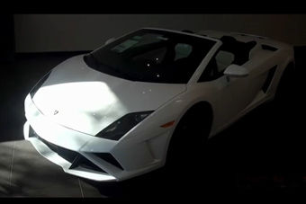 视频：敞篷白色奔牛 兰博基尼盖拉多LP560-4 Spyder