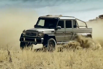 视频：史上最强越野车 6轮6驱奔驰G63 AMG