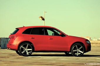 视频：大脚改装 奥迪Q5换22寸轮毂