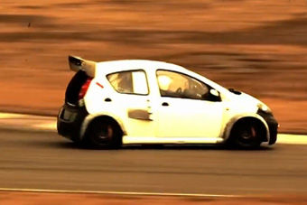 视频：比亚迪F0改1.5T发动机赛道首试