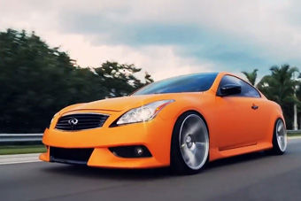 视频：“大脚橙子”！英菲尼迪G37换20寸轮毂