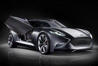 视频：搭载3.3T发动机 现代HND-9概念车