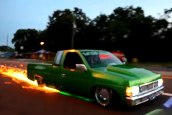 视频：一颗绿色拖地“火流星” 恐高趴着跑