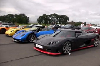 视频：顶级奢华聚会 百辆超跑豪车云集