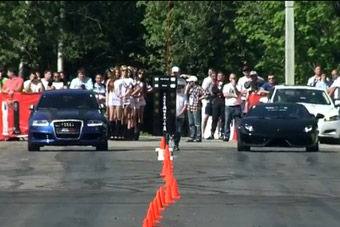 视频：脚软了！兰博LP570-4完败奥迪RS6