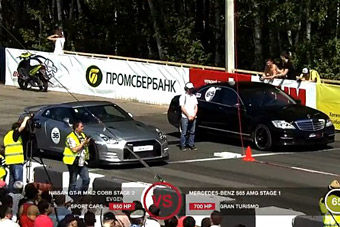 视频:奔驰S65 AMG大战宾利欧陆GT和战神GTR