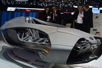 视频：3D打印概念车亮相2014日内瓦车展