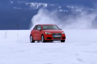 视频：全新奥迪S1无伪装冰雪极致路试