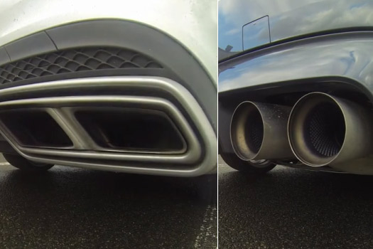 视频：奔驰E63 AMG S与宝马M5 Pack排气管大pk