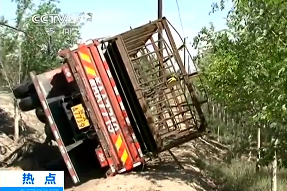 视频：实拍新疆特大交通事故现场 致10死32伤