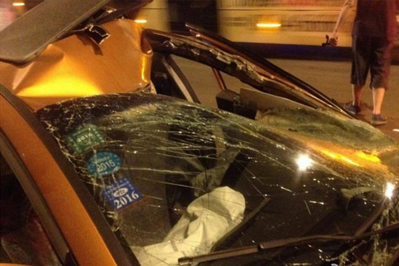 视频：田连元遭遇连环车祸儿子去世 现场惨烈