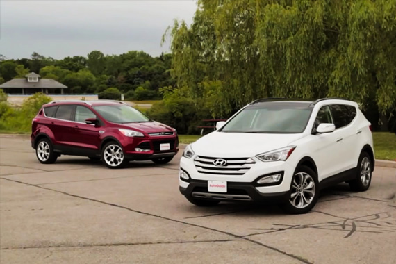 视频：现代全新胜达VS福特翼虎对比测试（译制）