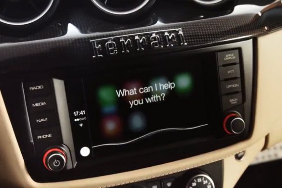 视频：首款支持CarPlay的量产跑车 法拉利FF