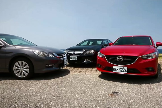 视频：Go车志大型房车集评 Accord vs Camry vs Mazda6