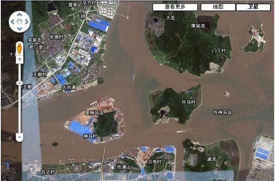 神马村卫星图(来源:google地图) 神马村卫星图(来源:google map)