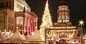御林广场(Gendarmenmarkt)上的圣诞节集市 御林广场(Gendarmenmarkt)上的圣诞节集市
