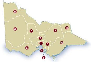 澳大利亚维多利亚州地图发现维多利亚州各地区