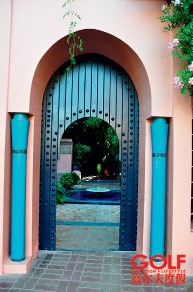 Majorelle花园不起眼的大门 Majorelle花园不起眼的大门