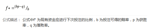 注:凯利公式中的赔率为刨除本金的净赔率 注:凯利公式中的赔率为刨除本金的净赔率