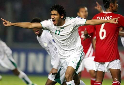 图文-[亚洲杯]沙特队2-1印尼 萨阿德飞奔庆祝胜