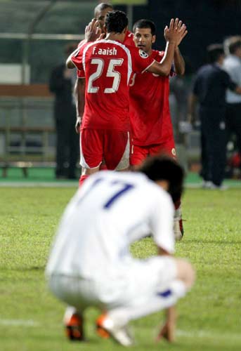 图文-[亚洲杯]巴林队2-1韩国队悲与喜的对比