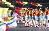 图文-2007女足世界杯开幕式小女孩朝气蓬勃