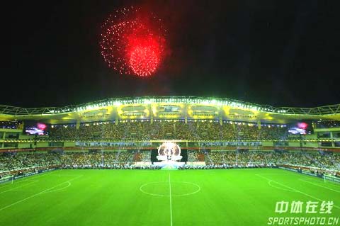 图文-2007女足世界杯开幕式 虹口体育场全景_