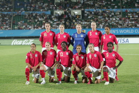 图文-[女足世界杯]英格兰VS阿根廷 英格兰首发