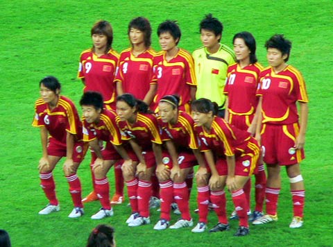 图文-[女足世界杯]中国VS新西兰 中国玫瑰