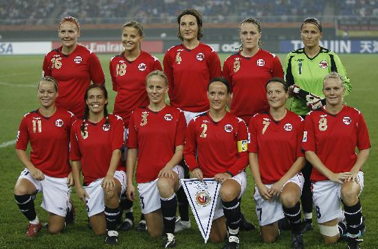 图文-[世界杯]德国女足3-0挪威女足 挪威队首发