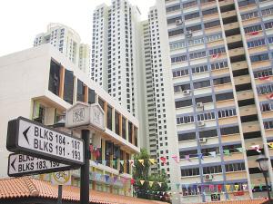 大巴窑组屋一角。 大巴窑组屋一角。