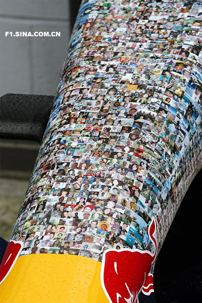 RB3慈善版涂装亮相 鼻锥上的头像密密麻麻_赛