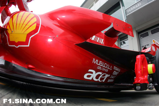 图文-F1欧洲站技术细节特写F2007向内收缩的可乐瓶区域