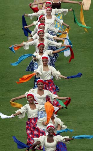 图文-2007美洲杯决赛花絮 民族风情舞动全场_