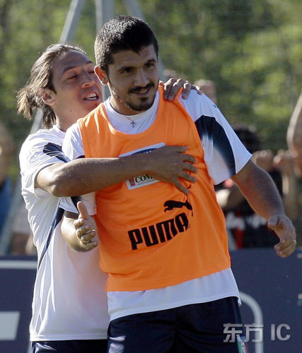 意大利队训练备战欧锦赛预选赛