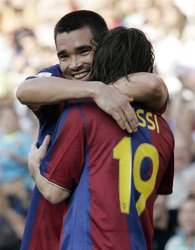 图文-[西甲]巴塞罗那VS马德里竞技 两进球功臣