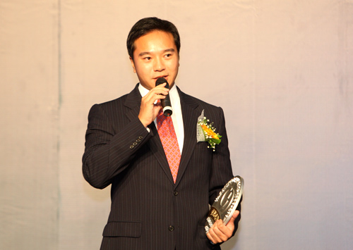 图文最佳高尔夫球场评选活动朱鼎耀发表获奖感言