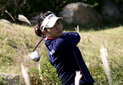 图文-LPGA韩国锦标赛第二轮 韩国球员李明娜