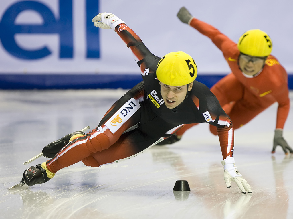中国选手李野比赛中